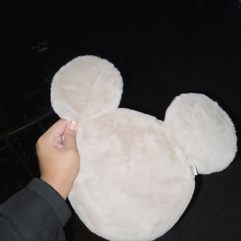 Disney Mickey Mouse Ears Plush Bag - Cream
